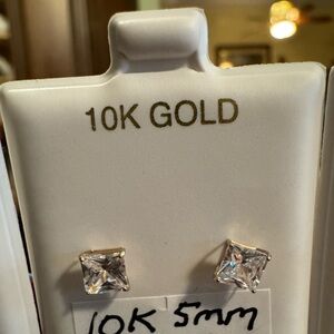 10K Gold Stud Earrings
